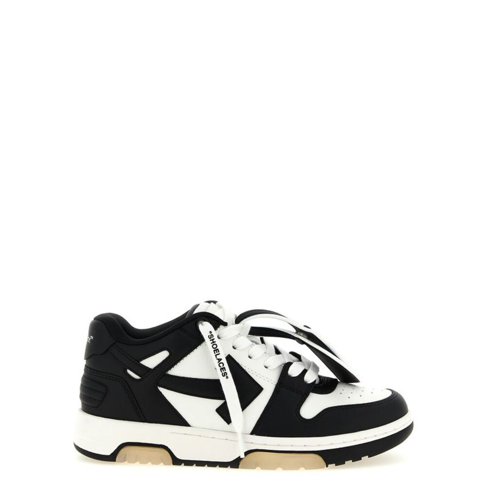 Off-White Bicolor Calfskin Low Top Women's Sneakers